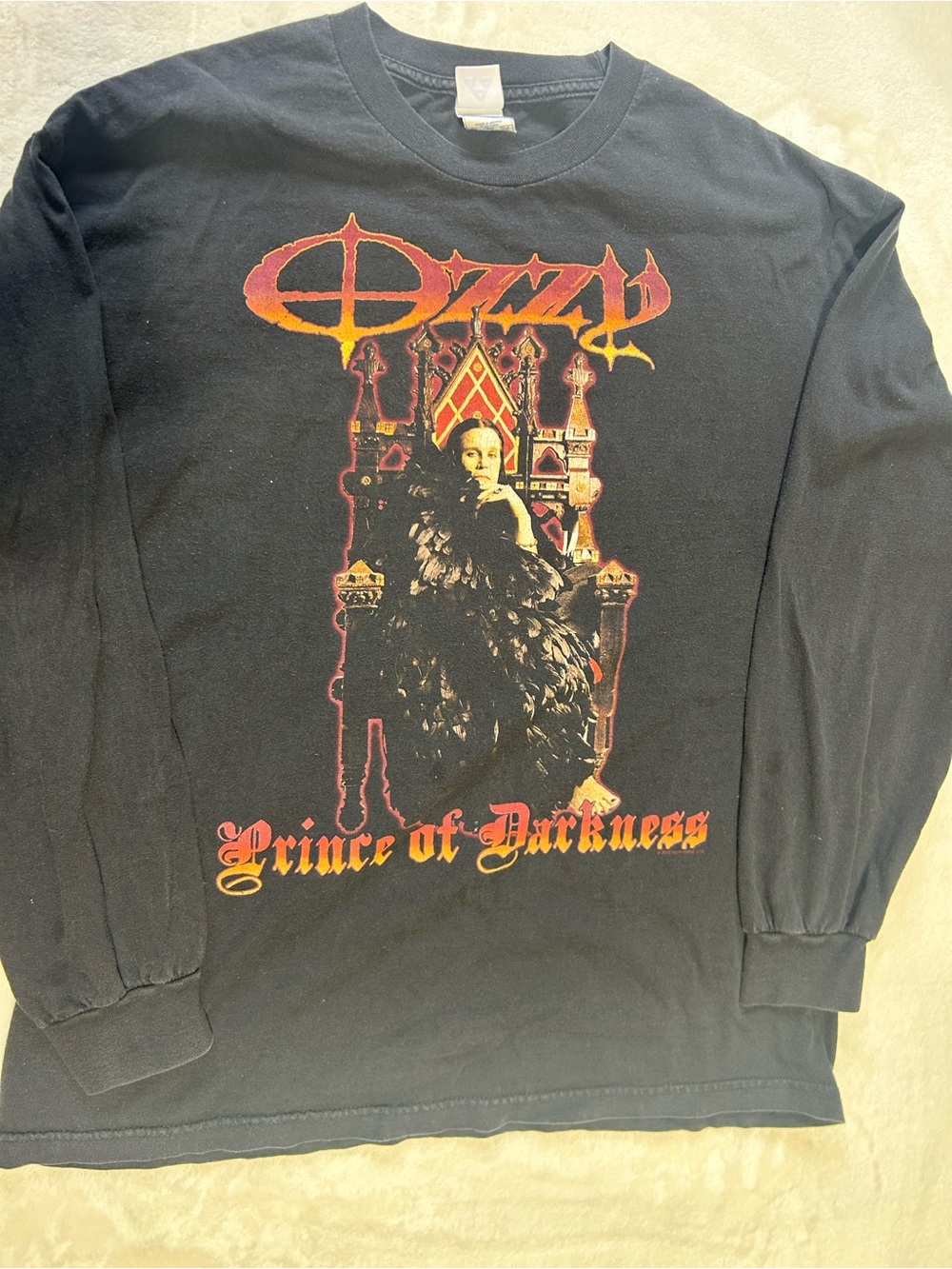 Y2K Ozzy Osbourne "Prince of Darkness" long-sleeve band shirt